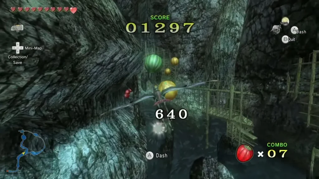 Kargarok flight with a watermelon combo and 640 points popping up Kargarok flight with a watermelon combo and 640 points popping up